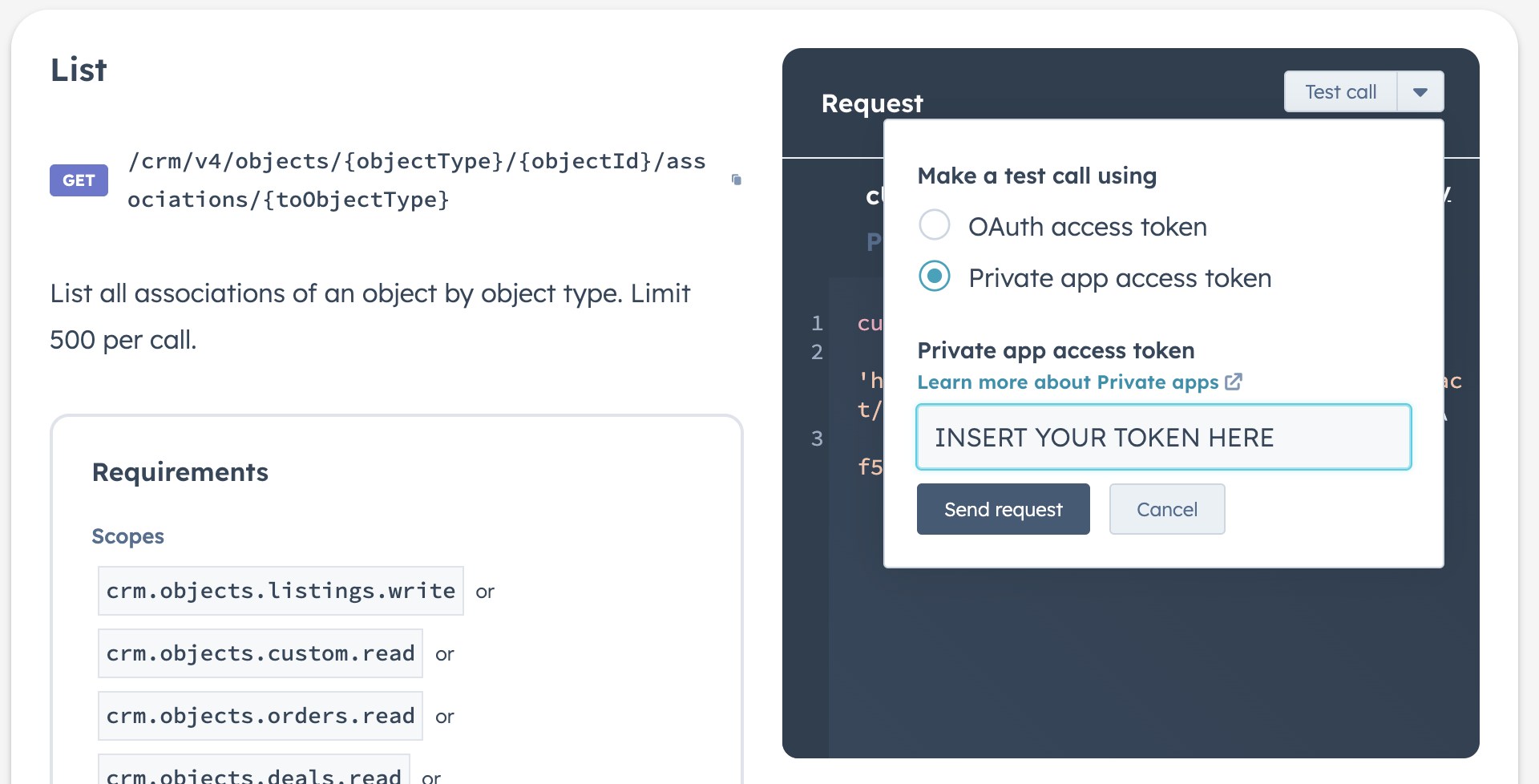 Executing the request